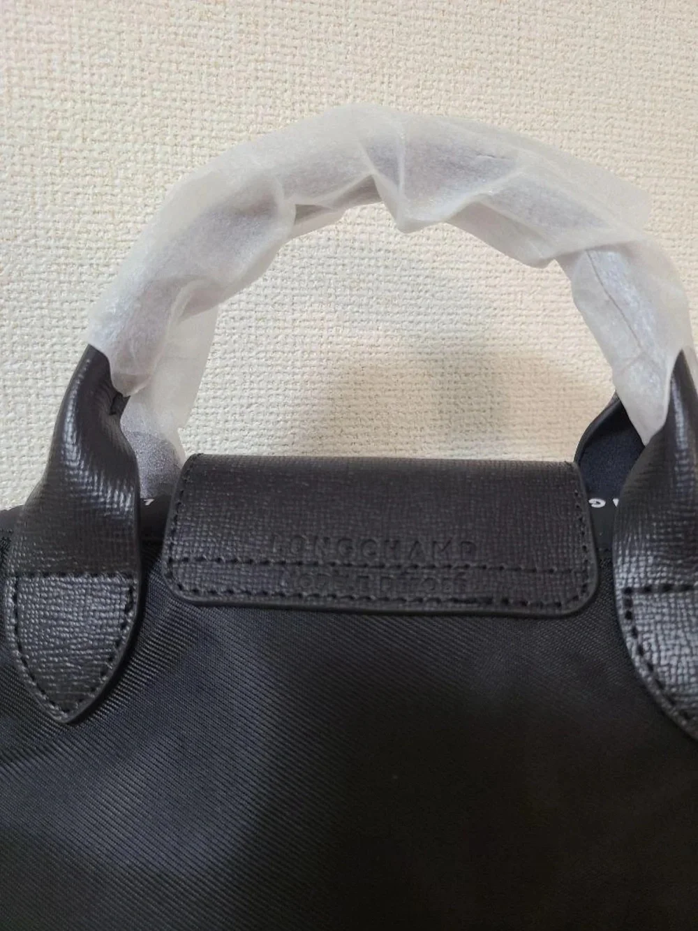 NWT Longchamp Le Pliage Energy Black Handbag Mini Pouch 2Way Crossbody Tote XS - Picture 4 of 7